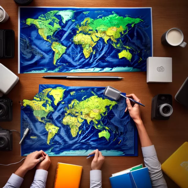 Fotos Mapa Mundi Clientes Produtos Globais