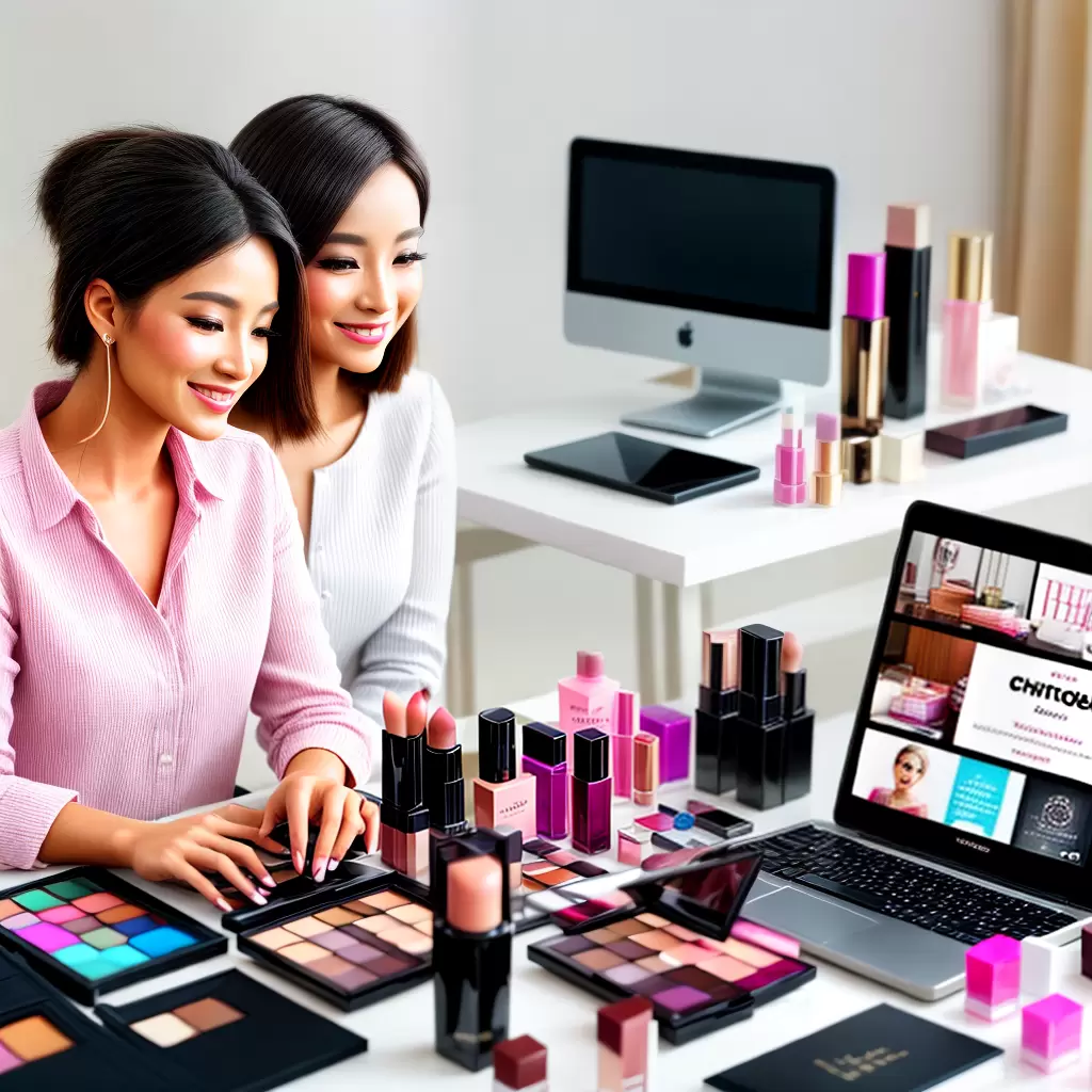 Fotos Venda Online Cosmeticos Mulher Confiante