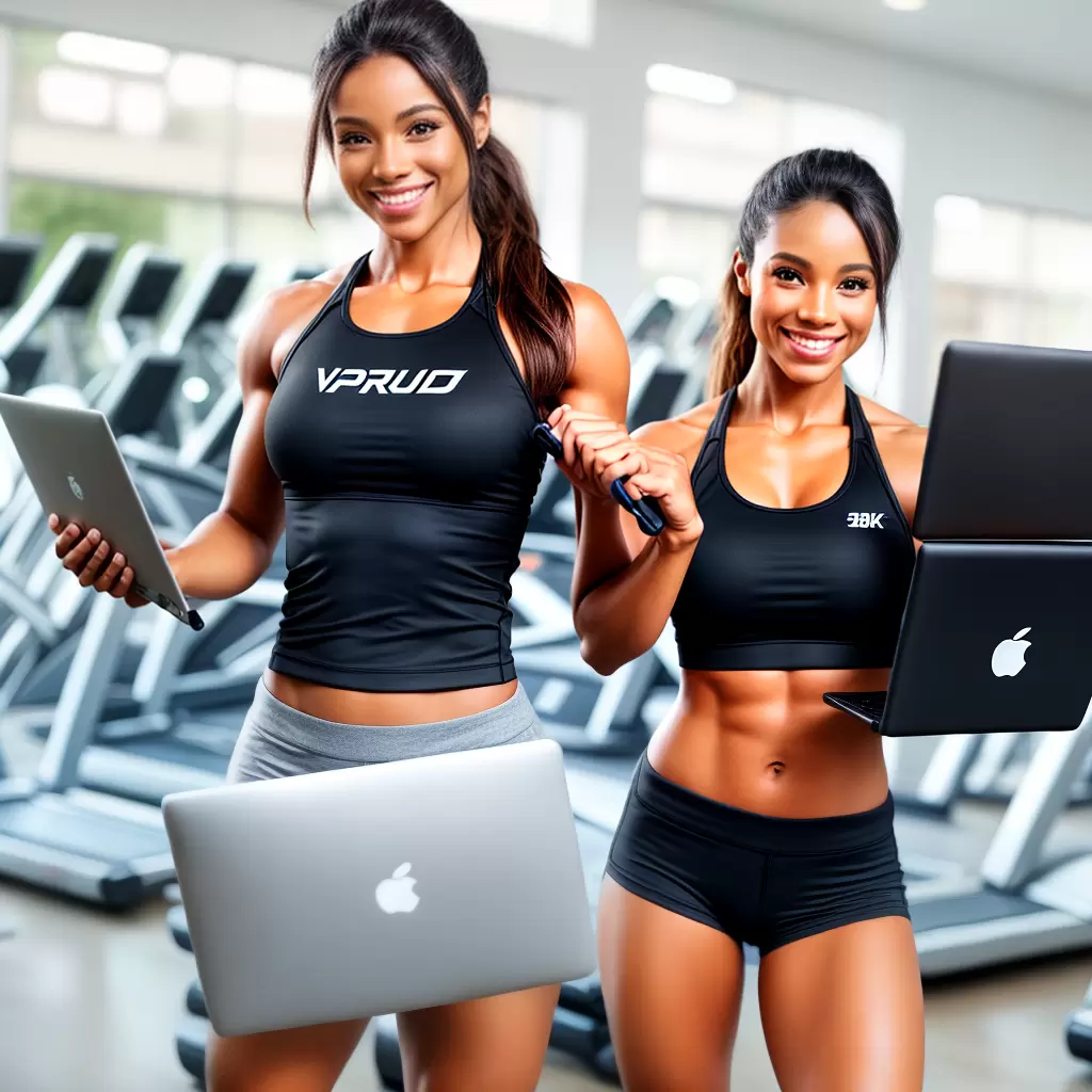 Fotos Venda Online Fitness Mulher Sorrindo